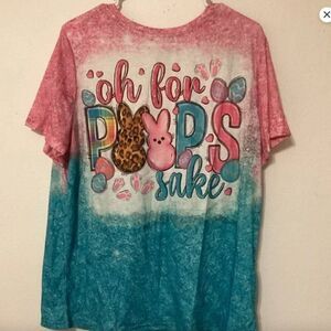 Unbranded NWT Xl graphic tee “Oh for Peeps Sake.” TOP SHIRT